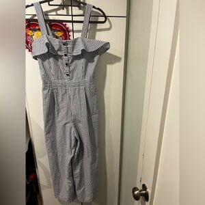 Striped blue and White Jumpsuit